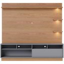 Ver imagem 4 de Estante Painel para Tv 70 Pol com Led Itapema C04 Freijó Cinza Fosco - Lyam Decor