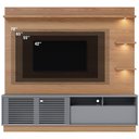 Ver imagem 3 de Estante Painel para Tv 70 Pol com Led Itapema C04 Freijó Cinza Fosco - Lyam Decor