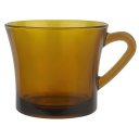 Ver imagem 2 de Jogo com 6 Xícaras para Café sem Pires de Vidro Liso Âmbar 150ml