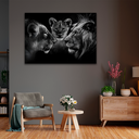 Ver imagem 3 de QUADRO DECORATIVO FAMILY IN BLACK -- BR ARTES Grande 118x78