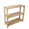 Sapateira Estante com 3 Prateleiras De Madeira Pinus 70x30 - 3