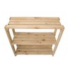 Sapateira Estante com 3 Prateleiras De Madeira Pinus 70x30 - 1