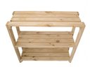 Ver imagem 1 de Sapateira Estante com 3 Prateleiras De Madeira Pinus 70x30
