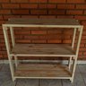 Sapateira Estante com 3 Prateleiras De Madeira Pinus 70x30 - 2