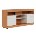 Ver imagem 6 de Rack Bancada para Tv 47 Pol 136cm Pavia Freijó/off White C05 - Mpozenato