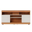 Ver imagem 7 de Rack Bancada para Tv 47 Pol 136cm Pavia Freijó/off White C05 - Mpozenato