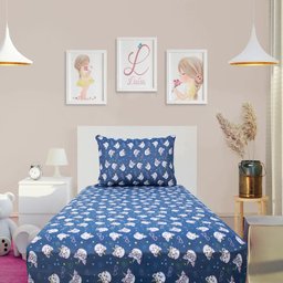 Jogo de Cama Solteiro 2 peças Kids Gatocórnio Azul - 1