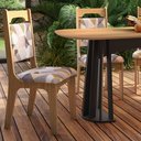 Ver imagem 2 de Kit 2 Cadeiras Para Sala de Jantar Assento Estofado Luci D01 Freijó/Havana - Mpozenato