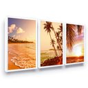 Ver imagem 1 de Quadros Decorativos Paisagem Praia Mar Decoração
