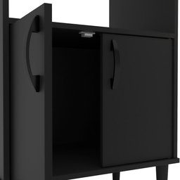 Armário para Micro-ondas Politorno Facility com 2 Portas - 6