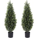 Ver imagem 2 de Arvore Artificial Topiária de Cipreste Artificial 90cm Pinheiro