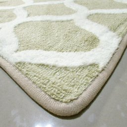 Tapete Veludo 3D Estampado Modern Chenille Bege 1,50x2,00 - 3