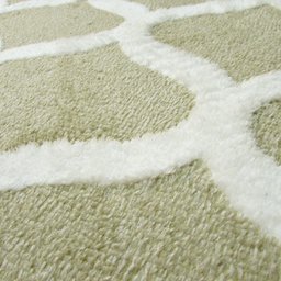 Tapete Veludo 3D Estampado Modern Chenille Bege 1,50x2,00 - 2