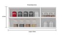Ver imagem 3 de Armário Aéreo 3 Portas Premium 120cm Freijó/Cinza - Nathan