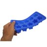 Kit Com 2 Formas De Gelo Estilo Estrela Para Cozinha Em Silicone Azul (sili-20) - 3