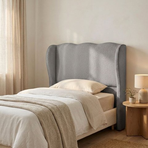 Cabeceira Cama Box Solteiro 90 cm Atria Bouclê B05 - D'Rossi