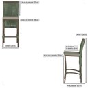 Ver imagem 2 de 5 Banqueta em Alumínio Roma Marrom Corda Náutica Tecido 8