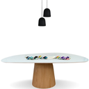 Ver imagem 1 de Mesa de Jantar Cone Oval Orgânica 120x80cm Modelar Art Moveis