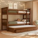 Ver imagem 1 de Treliche Solteiro Madeira Maciça Reforçada Cama Aux Gavetas