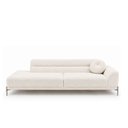 Ver imagem 1 de Sofá Arezzo 3 Lugares Pés Aço Titânio 210cm Terminal Direito Boucle Off White - Sallar Home