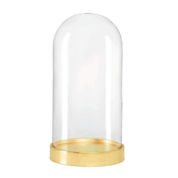Redoma de Vidro com Base em Metal 28cmx14,5cm Mart Collection - 1