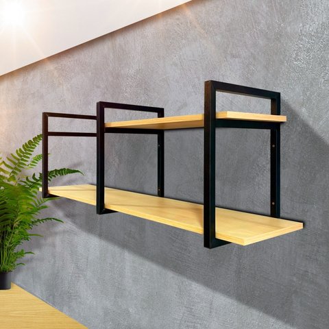 Prateleira Elegante Suspensa Organizadora Moderna 1,00 Cm