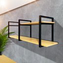 Ver imagem 1 de Prateleira Elegante Suspensa Organizadora Moderna 1,00 Cm