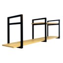 Ver imagem 4 de Prateleira Elegante Suspensa Organizadora Moderna 1,00 Cm