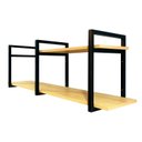 Ver imagem 2 de Prateleira Elegante Suspensa Organizadora Moderna 1,00 Cm