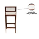 Ver mais imagens de Kit 4 Banquetas Madeira Imbuia com Palha Cozinha Encosto Palha Rattan