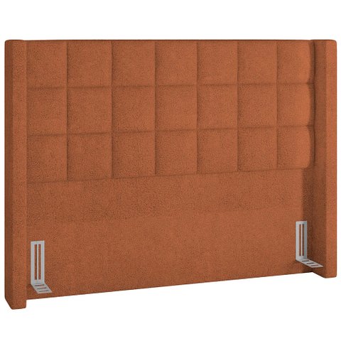 Cabeceira Cama Box Casal 140 Cm P05 Paris Bouclê Terracota - Lyam Decor