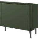 Ver imagem 7 de Rack para Sala de Estar Tv 85 Pol 4 Portas Pés Industrial Preto Alef I03 Musgo - Lyam Decor