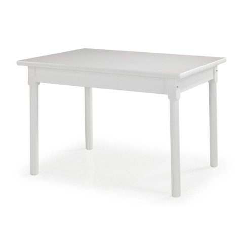 Mesa Retangular 4 Lugares em Madeira Maciça Mv Branco