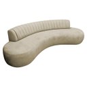 Ver imagem 1 de Divã Recamier Celeste Curvo Sala Estar Luxo 200cm Bouclé