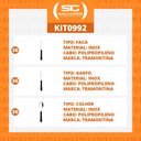 Ver imagem 2 de KIT - Jogo de Facas, Garfos e Colheres Leme 108 Peças em Aço Inox Cabo Preto PBAG - Tramontina
