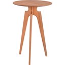 Ver imagem 1 de Mesa Bistrô Grécia em Madeira Maciça Alta 70x70x105 Amêndoa