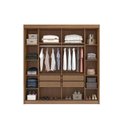 Ver imagem 3 de Guarda Roupa Casal 2 Portas de Correr (1 C/ Espelho) e 4 Gavetas Sienna/versatto Cumaru 23 - Novo