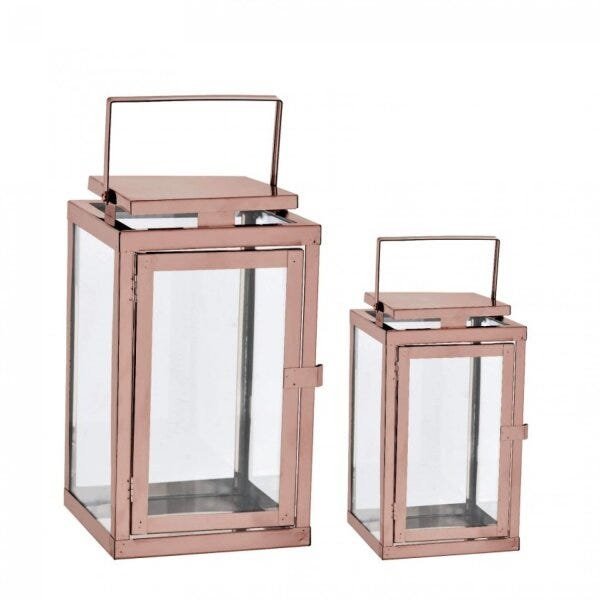 Conjunto Lanterna Decorativa 2 Peças 38cm Mart Collection - 1