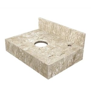 Bancada de Mármore para Banheiro 60x44cm Travertino
