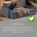 Ver imagem 7 de Sofá Cama Retrátil 200cm 03 Lugares Resplendor