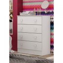 Ver imagem 4 de Cômoda Infantil 4 Gavetas Espresso Móveis Branco