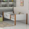 Kit 2 Camas Infantil Solteiro Star com 1 Cama Auxiliar - Branco/mel - Divaloto Móveis - 2