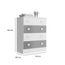 Ver imagem 3 de Cômoda Infantil 4 Gavetas Espresso Móveis