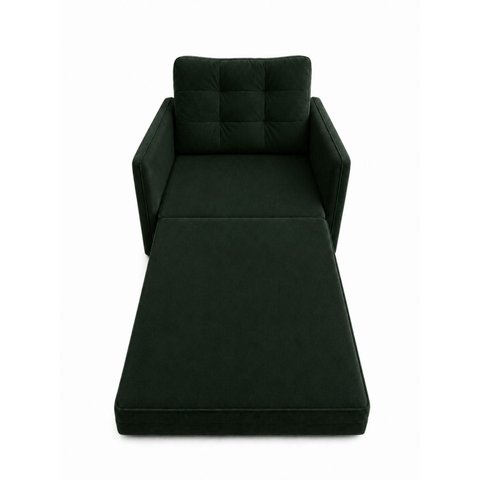 Poltrona Cama Solteiro 2 em 1 Conforto, Elegância Veludo:Verde