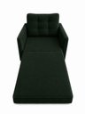 Ver imagem 1 de Poltrona Cama Solteiro 2 em 1 Conforto, Elegância Veludo:Verde