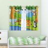 Cortina Infantil Animais Safari para Quarto Infantil 2,80m x 1,40m - 3
