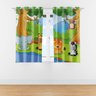 Cortina Infantil Animais Safari para Quarto Infantil 2,80m x 1,40m - 1