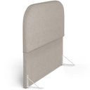 Ver imagem 6 de Cabeceira Cama Box Casal 140cm Orgânica Lanna W01 Linho Bege - Lyam Decor