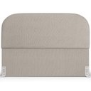 Ver imagem 3 de Cabeceira Cama Box Casal 140cm Orgânica Lanna W01 Linho Bege - Lyam Decor