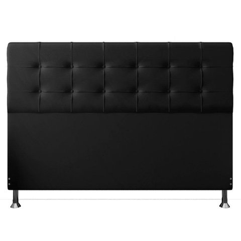 Cabeceira King 1,95m Atenas Suede Preto